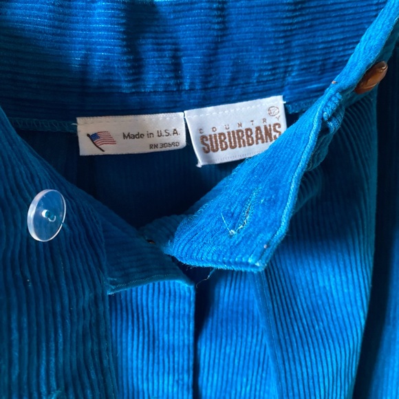 Vintage COUNTRY SUBURBANS 80’s Preppy Collegiate Corduroy Skirt - Picture 4 of 5